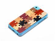 CARVED Random Puzzle Wood iPhone 5c Clear Case