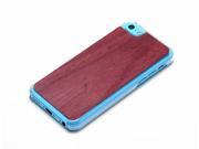 CARVED Purpleheart Real Wood iPhone 5c Clear Case