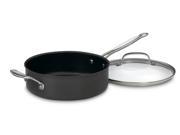 Cuisinart 633 24H Chef s Classic Nonstick Hard Anodized Saute Pan with Helper Handle and Lid