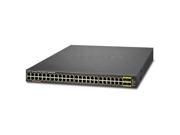 Planet WGSW 48040HP L2 48 Port 10 100 1000T 802.3at PoE 4 Port Shared 100 1000X SFP Managed Switch