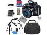 Canon SX50 PowerShot SX50 HS 12.1 MP Digital Camera with 50x Optical IS Zoom + NB-10L Battery + 9pc Bundle 32GB Best Camera Kit