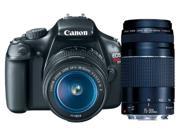 Canon t3 Canon EOS Rebel T3 12.2MP DSLR Camera & 18-55 IS II/75-300 III Zoom Lenses - 5157B026