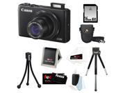 Canon PowerShot S120 12.1 MP CMOS Digital Camera Bundle with 16GB SD Memory Card + Deluxe Point & Shoot Camera Case + 8-inch Tripod and Accessory Kit