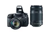 Canon EOS 70D 20.2 MP DSLR Camera with Dual Pixel CMOS AF and EF-S 18-135mm F3.5-5.6 IS STM + Canon EF-S 55-250mm f/4.0-5.6 IS II Telephoto Zoom Lens