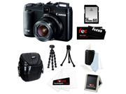 Canon G16 PowerShot G16 12.1 MP CMOS Digital Camera Bundle with 16GB SD Memory Card + Small Case + 7- inch Spider Tripod + Accessory Kit