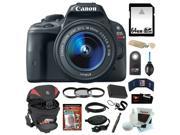 Canon EOS Rebel SL1 18MP Digital SLR with 18-55mm EF-S IS STM Lens and 3-inch Touch Screen + 64GB SDHC + Replacement LP-E12 Battery + Card Reader + Tamrac Camer