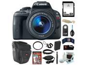 Canon EOS Rebel SL1 18MP Digital SLR with 18 55mm EF S IS STM Lens and 3 inch Touch Screen 32GB SDHC Replacement LP E12 Battery Card Reader Zoom Lens Ca