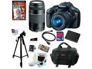 Canon t3 Canon EOS Rebel T3 12.2 MP CMOS Digital SLR Camera with EF-S 18-55mm f/3.5-5.6 IS II Zoom Lens & EF 75-300mm f/4-5.6 III Telephoto Zoom Lens + 16GB Del