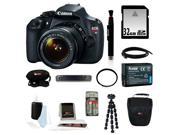 Canon t5 Canon EOS Rebel T5 DSLR Camera with EF-S 18-55mm IS II Lens + 32GB SD HC Memory Card + Accessory Kit