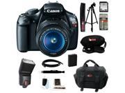 Canon t3 Canon EOS Rebel T3 12.2MP DSLR Camera & 18-55MM IS II Lens (Black) with Zoom TTL Flash Gun and 32GB Deluxe Accessory Kit