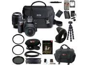 Nikon D3200 w/ 18-55mm and 55-200mm non-VR Lenses (Black) and Gadget Bag and 64GB Deluxe Accessory Kit and Adobe Photoshop Lightroom 5