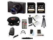 Sony DSC-RX100M III Cyber-shot Digital Still Camera + 64GB Sony Memory Card + Best Camera Kit