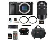 Sony A6000 Alpha A6000 Mirrorless Digital Camera Body with 55 210mm Lens and 32GB Best Mirrorless Camera Kit