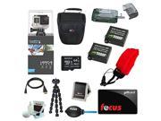 GoPro HERO 4 Black Edition with 64GB Deluxe Accessory Kit plus 10 Focus Gift Card