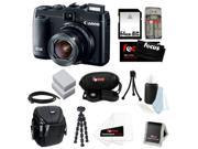 Canon G16 PowerShot G16 12.1 MP CMOS Digital Camera Bundle with 64GB SD Memory Card + Card Reader + Small Case + Two Replacement Battery for Canon NB-10L + Wris