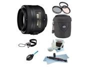 Nikon AF-S DX NIKKOR 35mm f/1.8G Lens Bundle with Tiffen 52mm Photo/Video Essentials Filter Kit + Medium Lens Case + Accessories