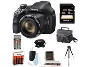 Sony H400/B 20.4MP High Zoom Point and Shoot Camera with Sony 32GB SD Card + Camera Case + HDMI Standard to Micro Cable + Accessory Kit