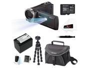 Sony HDR-PJ340/B 16GB HD Camcorder w/ built-in Projector + 32GB Accessory Kit