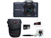 Samsung WB50F Smart Digital Camera (Black) + Top Brand 8GB MicroSD HC Memory Card + Standard Medium Digital Camera Case + Accessory Kit