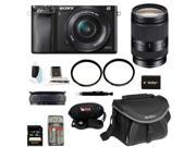 Sony a6000 Alpha A6000 Mirrorless Digital Camera with 16 50mm and 18 200mm Lens Bundle and 32GB Deluxe Accessory Kit