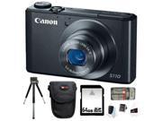 Canon PowerShot S110 12.1 MP Digital Camera (Black) 64GB Deluxe Bundle