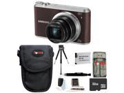 Samsung WB350F Smart Digital Camera (Brown) with 32GB Best Camera Accessory Kit