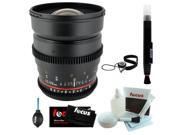 Rokinon 24mm T1.5 "cine" Ed Umc Wide-angle Lens For Sony E-mount   Lens Cleaning Pen   Lens Cap Keeper   Professional Dust Blower   Micro-fiber Cleaning Cloth