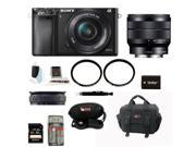 Sony a6000 Alpha A6000 Mirrorless Digital Camera with 16 50mm and 10 18mm Lens Bundle and 32GB Deluxe Accessory Kit