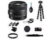 SIGMA 30mm F1.4 DC HSM Art Lens for Nikon with Accessory Bundle