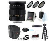 Sigma 17 50MM F2.8 EX DC OS HSM Zoom Lens for Nikon DX Digital with 77mm Lens Filter Kit and Accessory Bundle