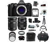 Olympus OM D E M5 Mark II Camera Body Black with Olympus M Zuiko Digital ED 12 40mm f 2.8 Pro Interchangeable Lens and 32GB Deluxe Accessory Bundle