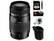 Tamron AF 70 300mm f 4.0 5.6 Di LD Macro Zoom Lens for Canon DSLR with Sony 16GB SDHC C10 Bundle