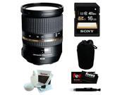 Tamron SP 24 70mm Lens for Nikon A007N with Sony 16 GB Deluxe Accessory Bundle