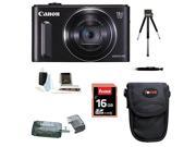CANON SX610 Canon PowerShot SX610 IS Digital Camera HS Black with 16GB Accessory Bundle