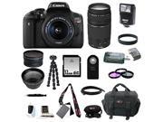 Canon T6i EOS Rebel t6i Digital SLR with EF S 18 55mm IS STM Kit Lens and Canon 75 300mm f 4.0 5.6 EF III Zoom Lens plus 32GB Deluxe Accessory Bundle