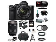 Sony a7 ii Alpha a7IIK Interchangeable Digital Lens Camera with 28 70mm Lens and 24 240mm Lenses with 64GB Deluxe Accessory Bundle