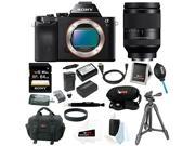 Sony A7S Sony Alpha a7S Full Frame Mirrorless Interchangeable Lens Camera Body with Sony FE 24 240mm F3.5 6.3 OSS Lens and 64GB Deluxe Accessory Bundle