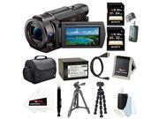 Sony FDR AX33 B FDR AX33B FDR AX33 4K Camcorder with 1 2.3 sensor with Sony 64GB and 32GB SDHC Cards and Accessory Bundle