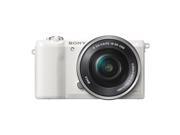 Sony a5100 Sony Alpha a5100 24.3 Megapixel Mirrorless Interchangeable Lens Digital Camera with 16 50mm Lens White