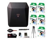 Fujifilm Instax SP-3 Printer (Black) w/ SQ10 Film (50 Exposures) & Accessory Kit