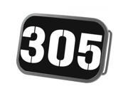 Custom Area Code Belt Buckle