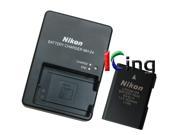 Genuine Nikon MH-24 Quick Charger + EN-EL14 Li-ion Battery for Nikon D5100 SLR D3100 SLR P7000