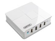 Unitek Y-2154 4-port USB Charging Station with OTG Function for iPhone, iPad, Mobile Phones and Tablets, USB Wall Charger