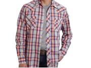 UPC 884426878494 product image for Roper Western Shirt Mens Plaid L/S Snap 2XL Orange 03-001-0062-0514 OR | upcitemdb.com