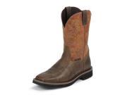 UPC 731871992728 product image for Justin Work Boots Mens Stampede Composite Toe 9.5 D Tan Orange WK4812 | upcitemdb.com