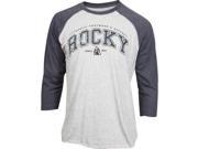 Rocky Western Shirt Mens L/S Raglan Baseball Tee XL Gray 