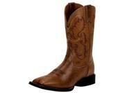 UPC 731871230523 product image for Justin Western Boots Mens Square Wood Burnish 10 D Brown JB1113 | upcitemdb.com