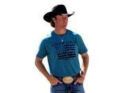 UPC 726126206446 product image for Cinch Western Shirt Mens Short Sleeve Graphic Tee S Teal MTT1690206 | upcitemdb.com