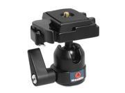 Mini Ballhead + Quick Release Plate Camera Tripod Ball Head Black Monopod LF24