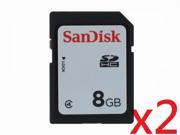 WholeSale 2 piece 8GB 8G SD card SDHC Secure Digital High Capacity Card class 4 C4 for samsung for camera HK048